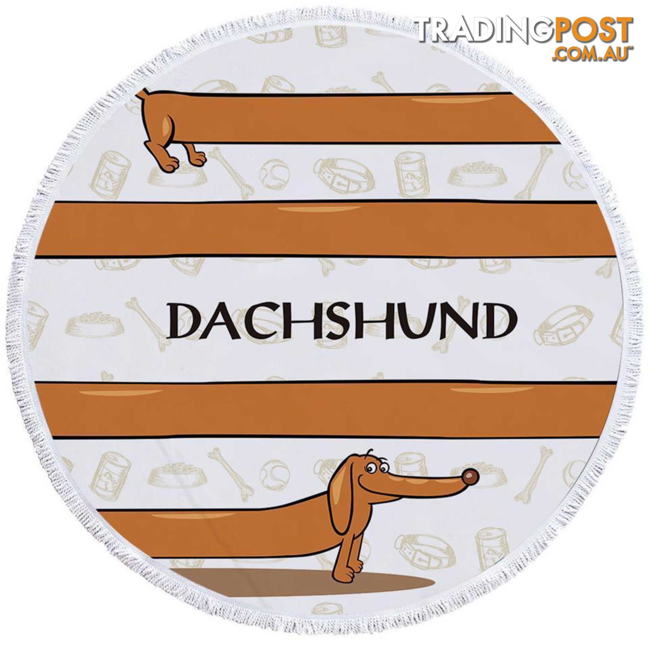 Dachshund Beach Towel - Towel - 7427046324205