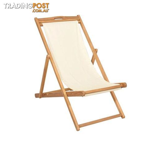Deck Chair Teak 56 X 105 X 96 Cm - Unbranded - 8718475580966