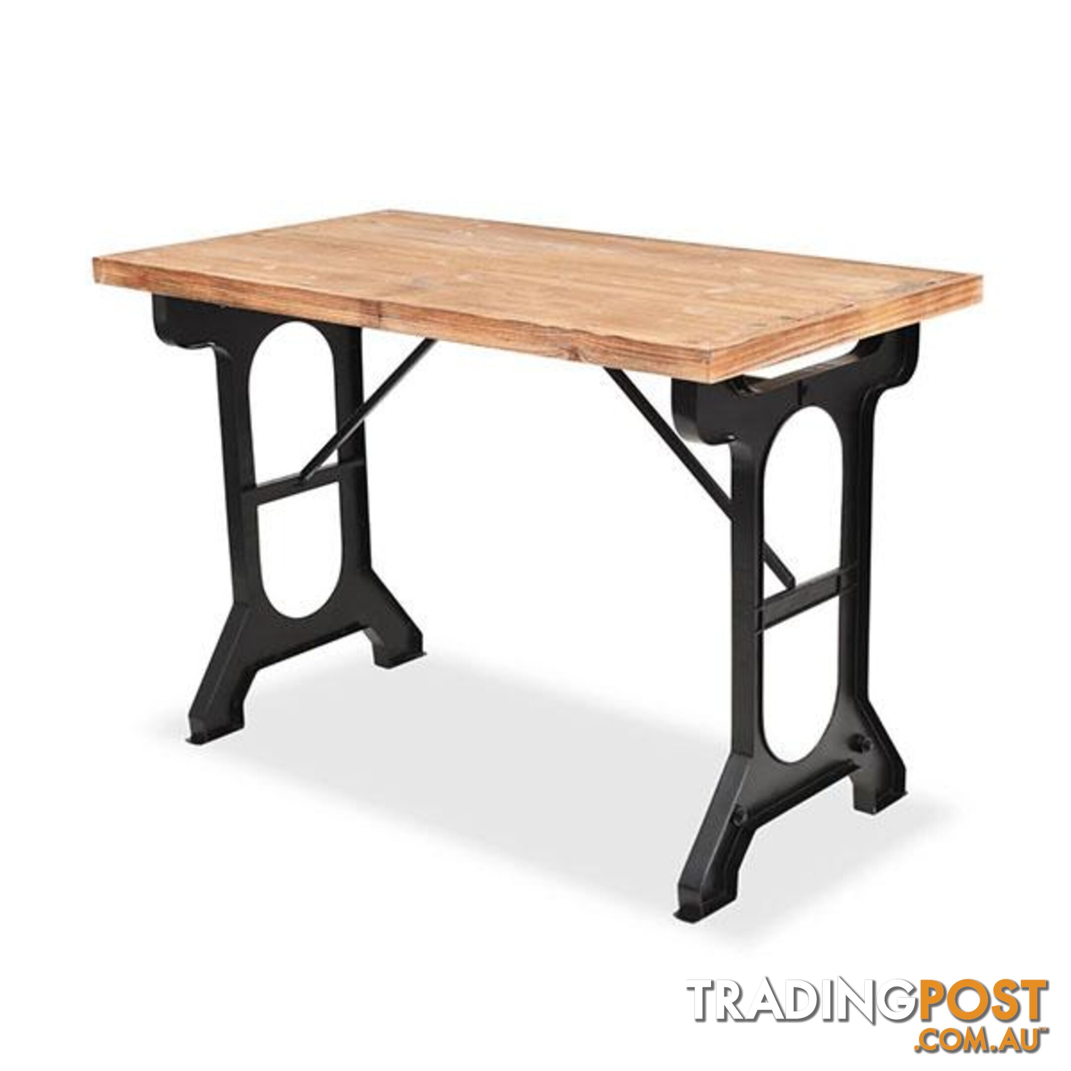 Dining Table Solid Fir Wood Top 122 X 65 X 82 Cm - Unbranded - 8718475582748