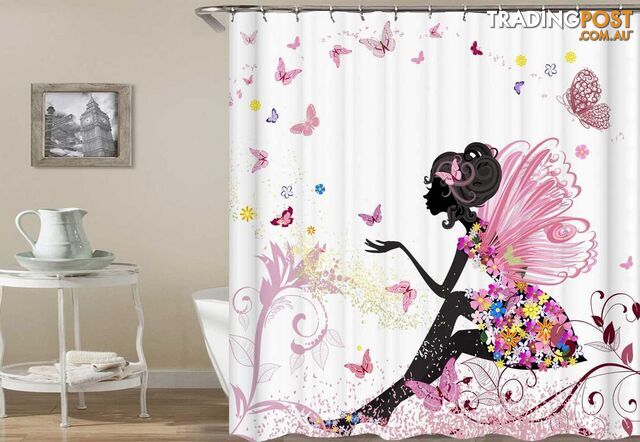 Butterflies' Fairy Shower Curtain - Curtain - 7427046079761