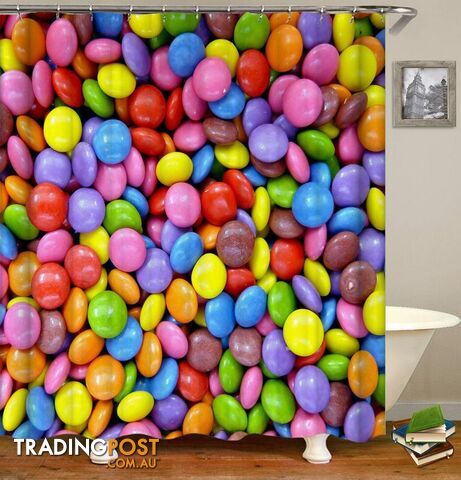 Colorful Chocolate Candy Shower Curtain - Curtain - 7427045984417