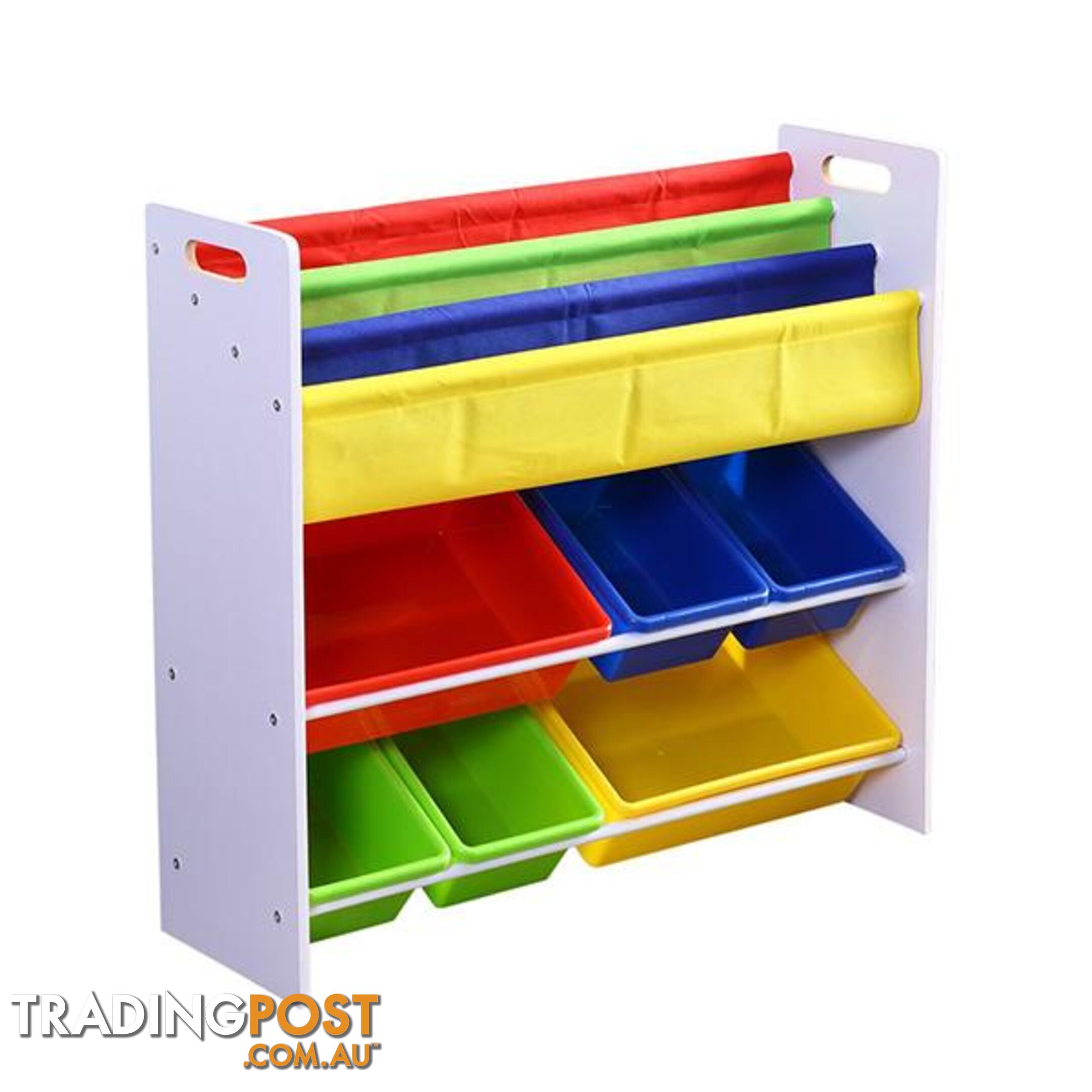 6 Bins Kids Toy Box Bookshelf Organiser Shelf Storage Rack Drawer - Unbranded - 787976570804