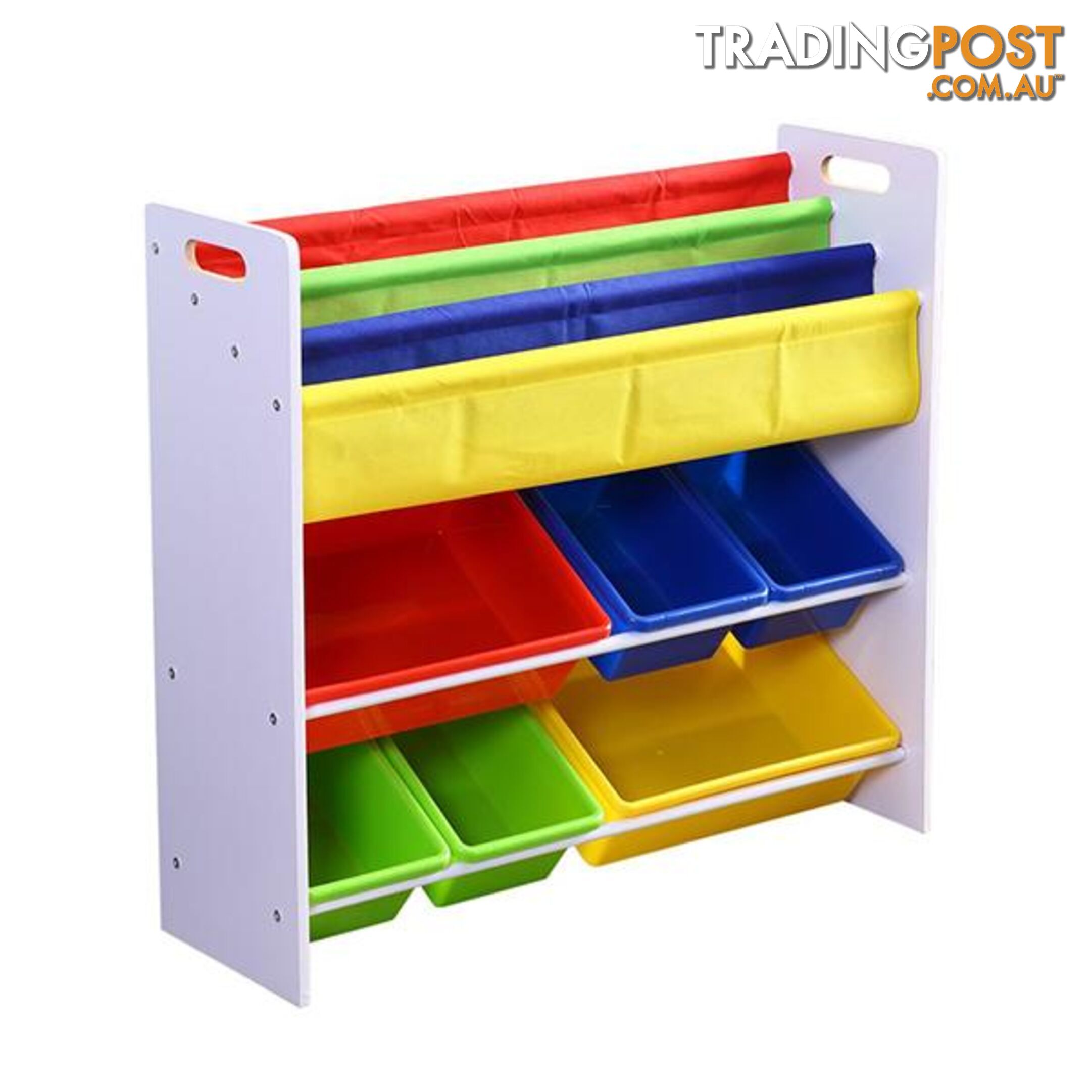 6 Bins Kids Toy Box Bookshelf Organiser Shelf Storage Rack Drawer - Unbranded - 787976570804