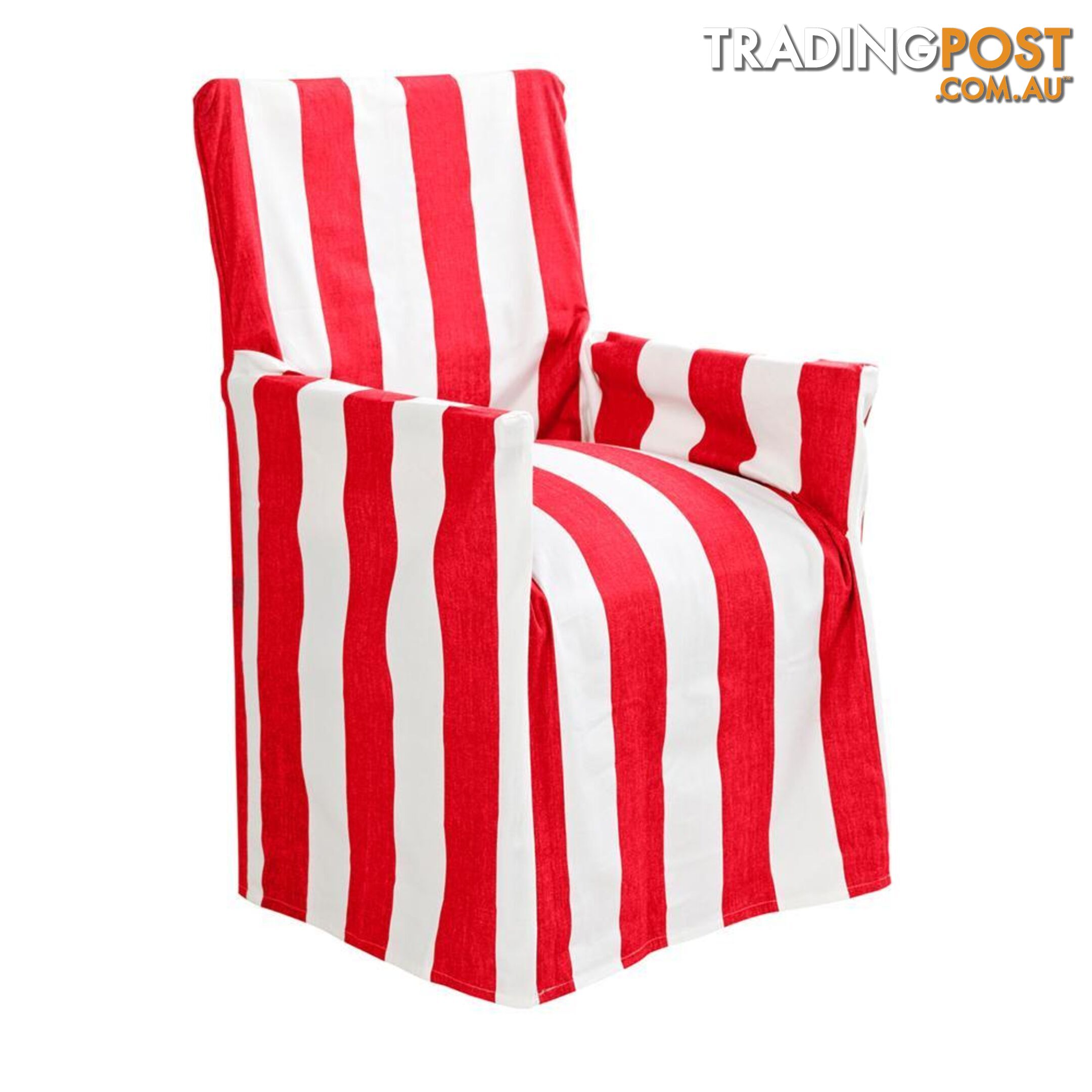 Outdoor Stripe Director Chair Cover Std Red - Unbranded - 7427046103640