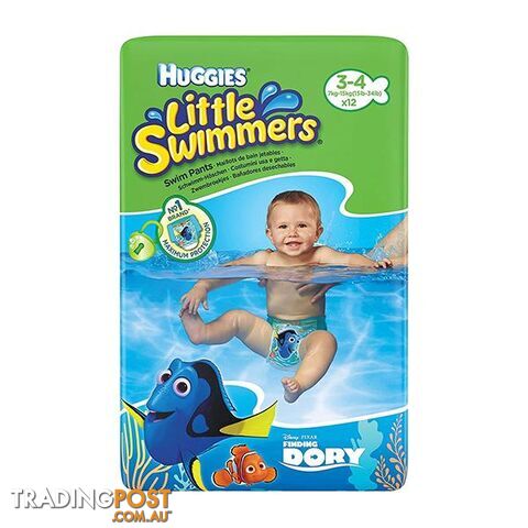 Huggies Little Swimmers Swim Pants Size 3 to 4 - Huggies - 787976647957