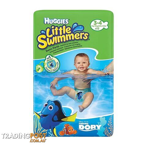 Huggies Little Swimmers Swim Pants Size 3 to 4 - Huggies - 787976647957