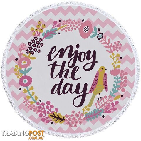 Pinkish Encouragement Beach Towel - Towel - 7427046306119