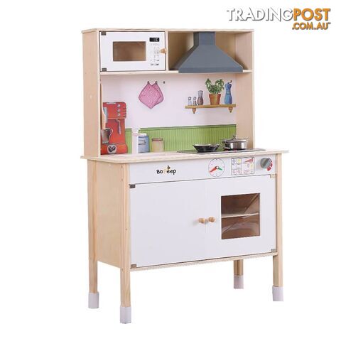 Kids Wooden Kitchen Pretend Play Set Cooking Toys Toddlers Cookware Gift - Unbranded - 787976603076