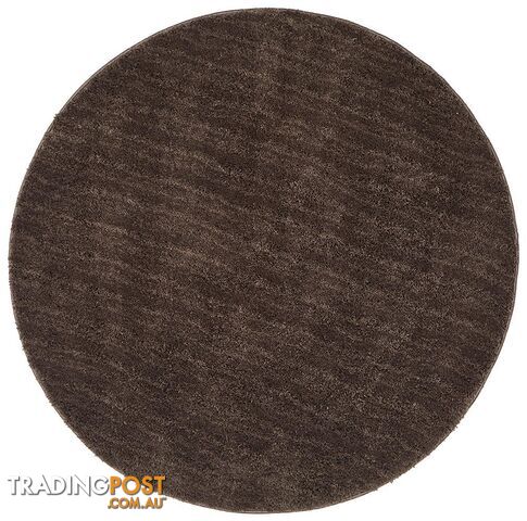 Soho Round Dark Brown Shag Rug - Unbranded - 7427046368254