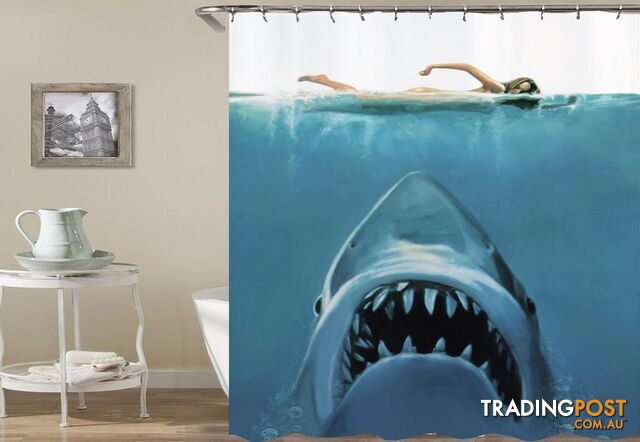 Shark Attack! Shower Curtain - Curtain - 7427005897153