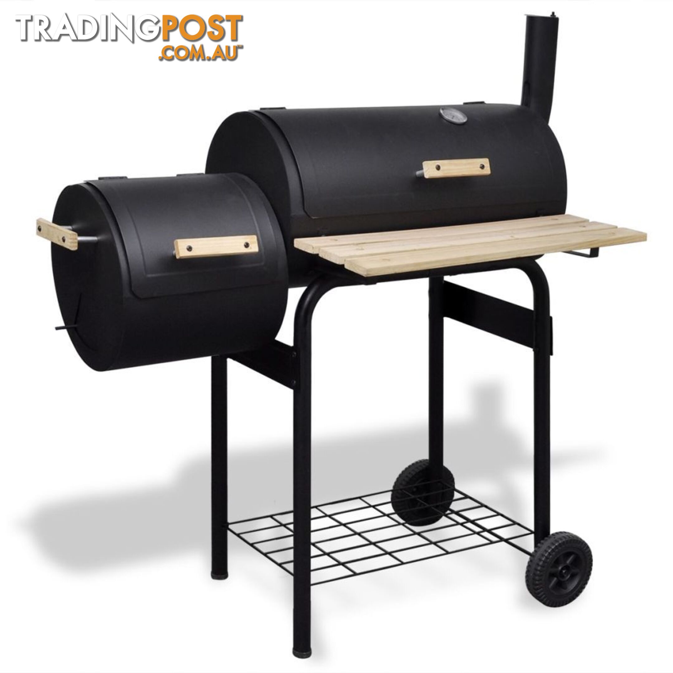 Classic Charcoal BBQ Offset Smoker - Unbranded - 4326500415028