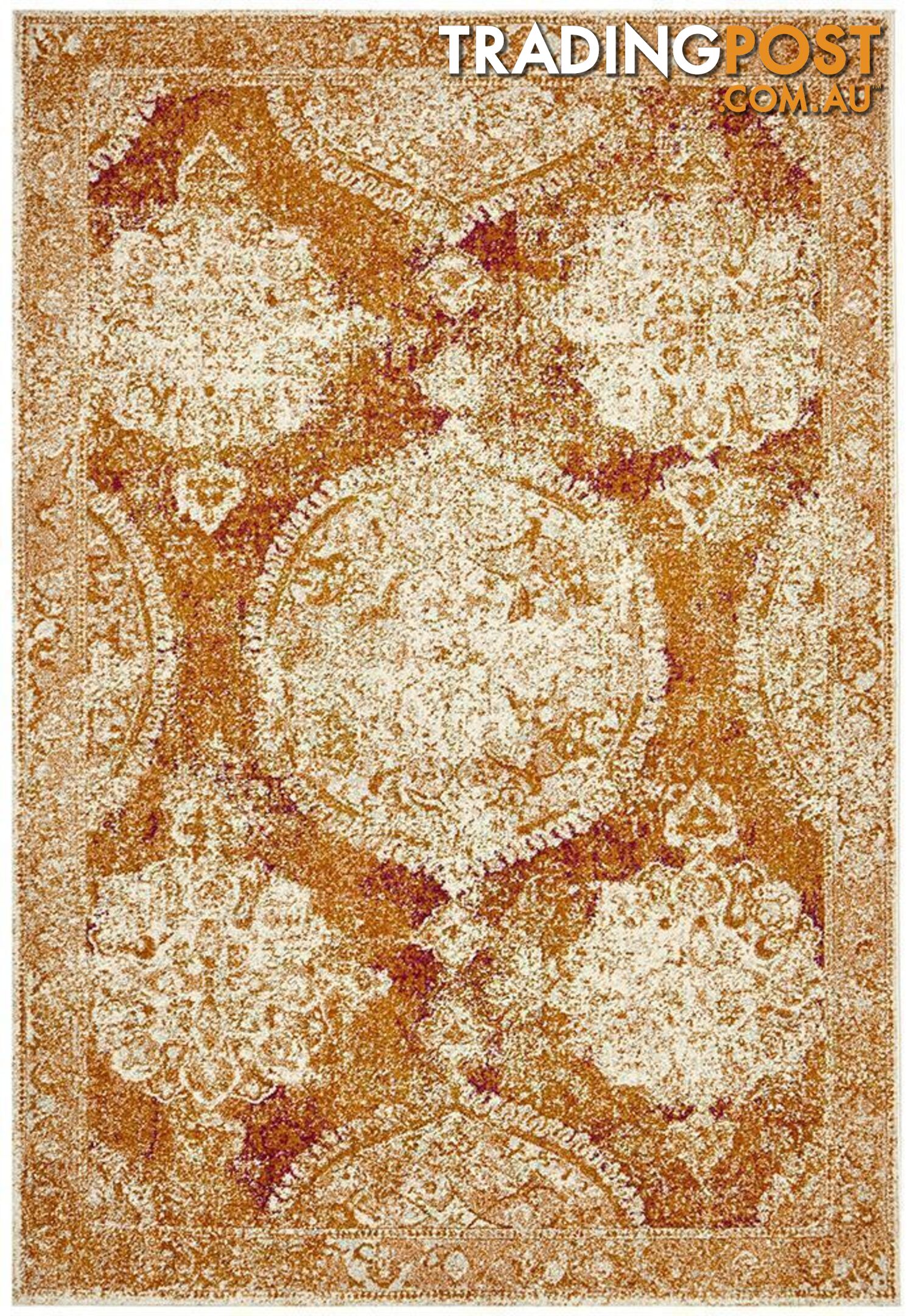 Museum Elton Rust Rug - Unbranded - 9375321850957