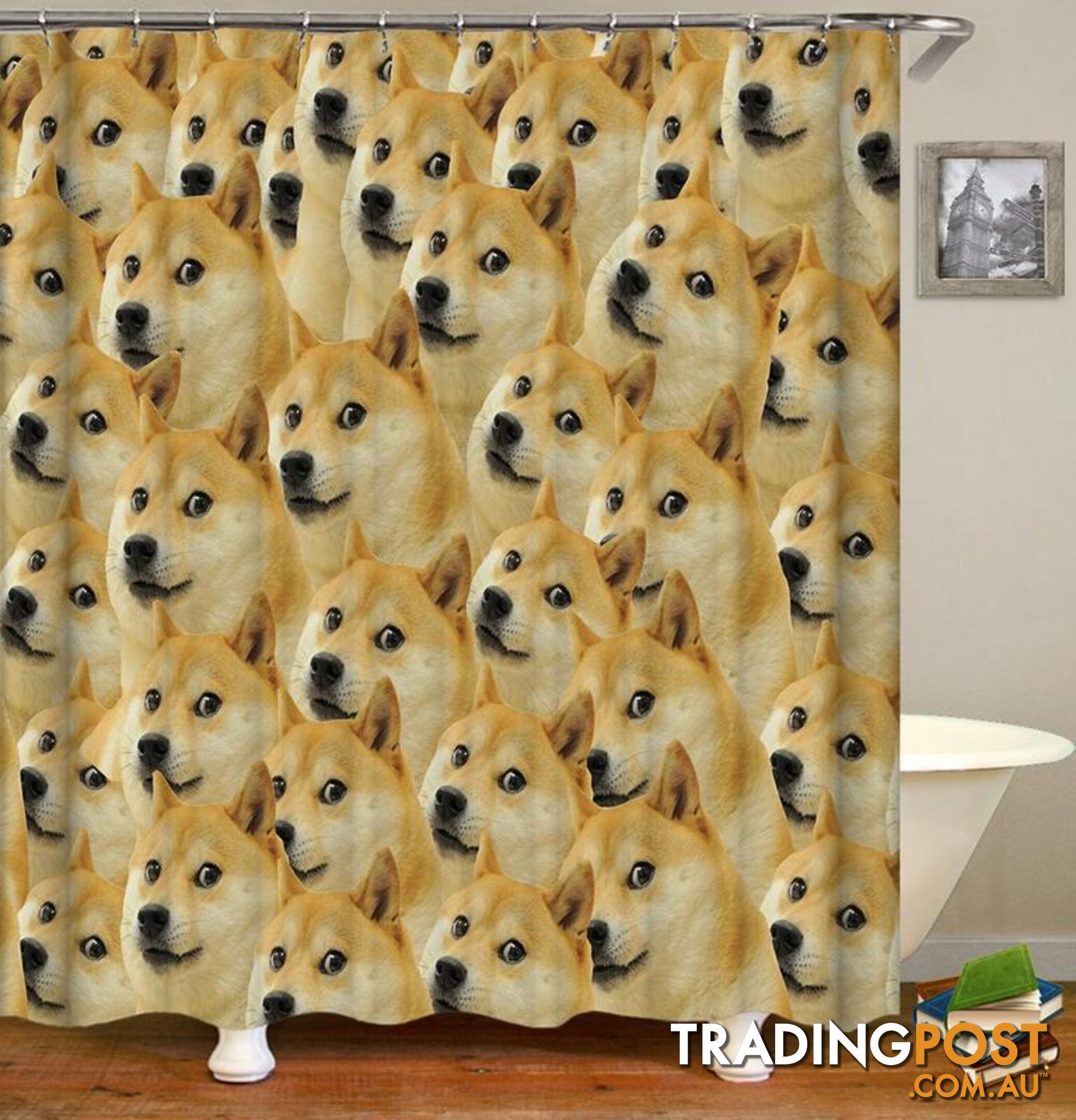Doge, Doge, Doge... Shower Curtain - Curtains - 7427045922778