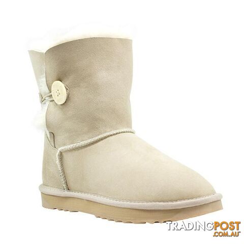 Comfort Me Australian Made Mini Bailey Button Ugg Boot Sand - Comfort Me - 822427521278