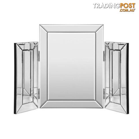 Mirrored Furniture Makeup Mirror Dressing Table Vanity Foldable - Artiss - 9350062258811