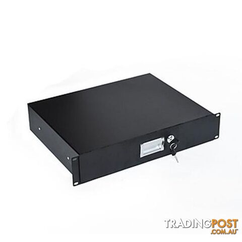 19 Inch Rack Mount 2U Steel Plate Dj Drawer Equipment Cabinet Lockable - Unbranded - 9476062085414