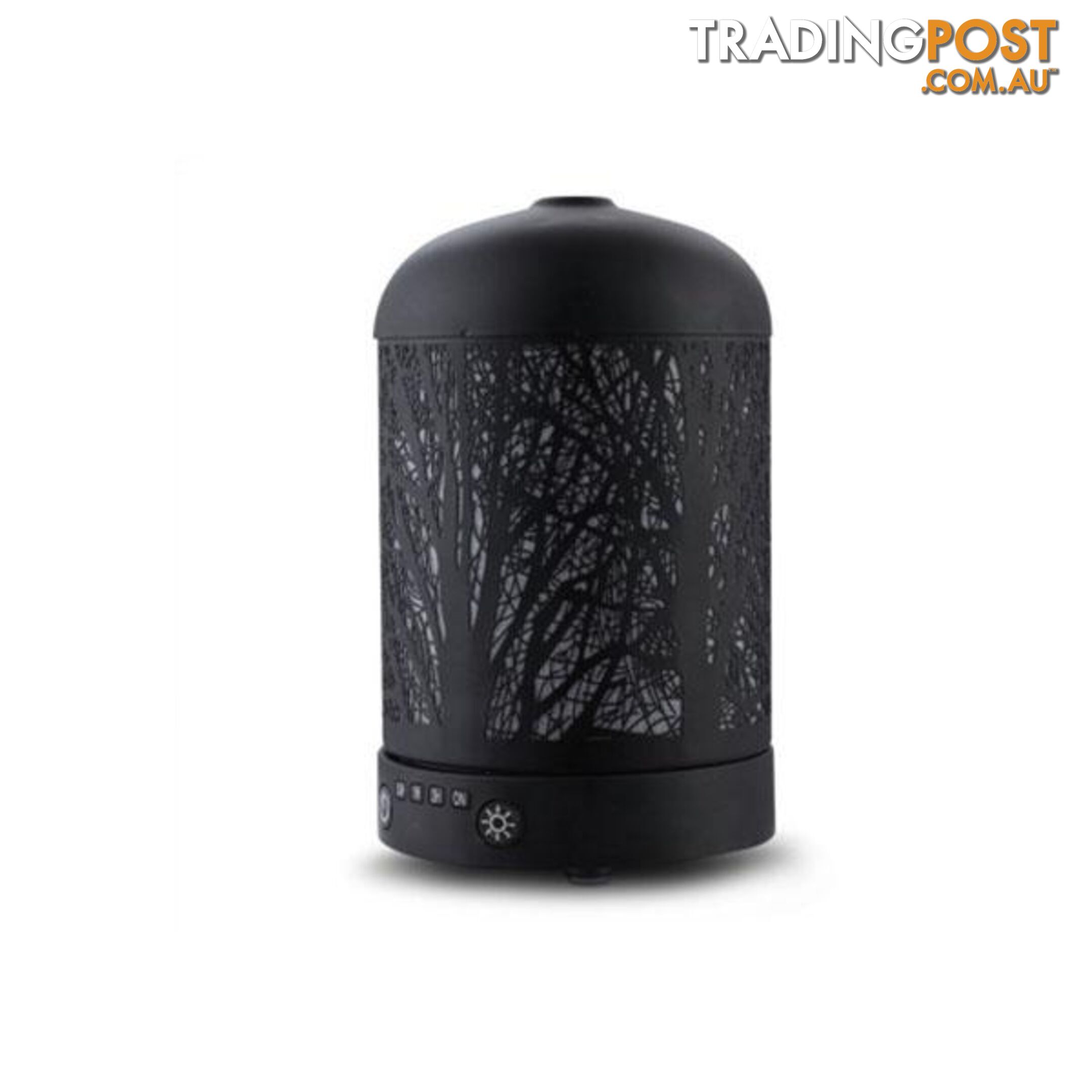 Aroma Diffuser LED Night Light Black Forrest Pattern 100ml - Devanti - 9350062243039