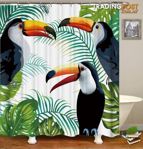 Toucans Painting Shower Curtain - Curtain - 7427005928512