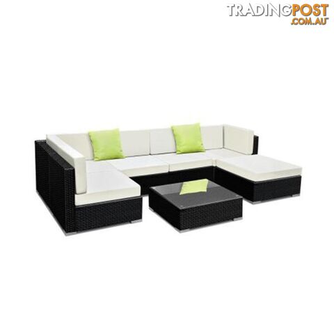 Gardeon 7 Piece Outdoor Furniture Set With Storage Cover - Gardeon - 9350062199350