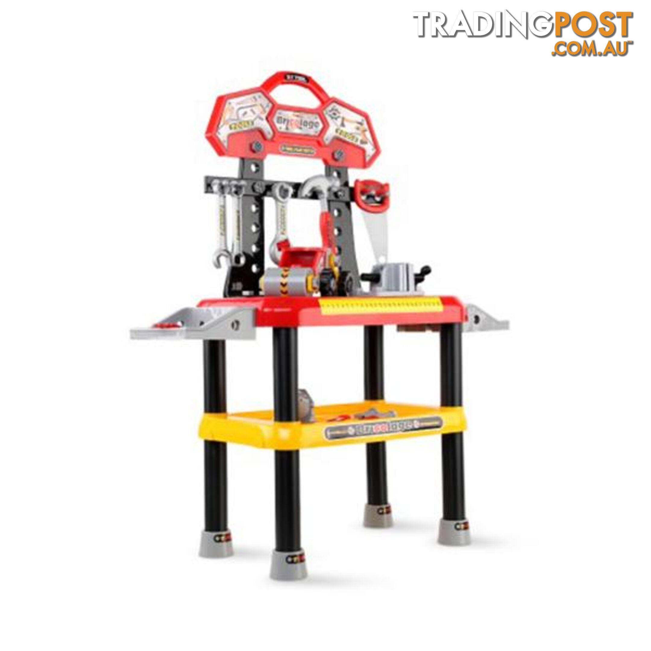 Keezi Kids Workbench Play Set - Red - Keezi - 9350062154526