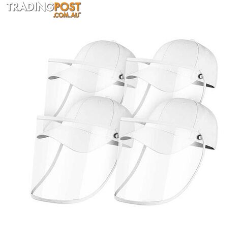 4X Outdoor Hat Anti Fog Dust Saliva Cap Face Shield Cover Adult White - Unbranded - 9476062095642