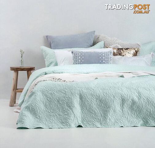 Bambury Botanica Embossed Coverlet Set - Bambury - 9320488086145