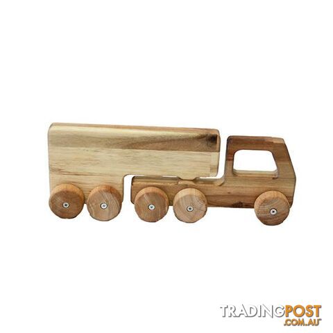 Natural Wooden Truck - Qtoys - 893607426108