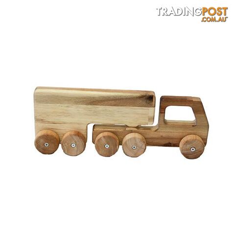 Natural Wooden Truck - Qtoys - 893607426108