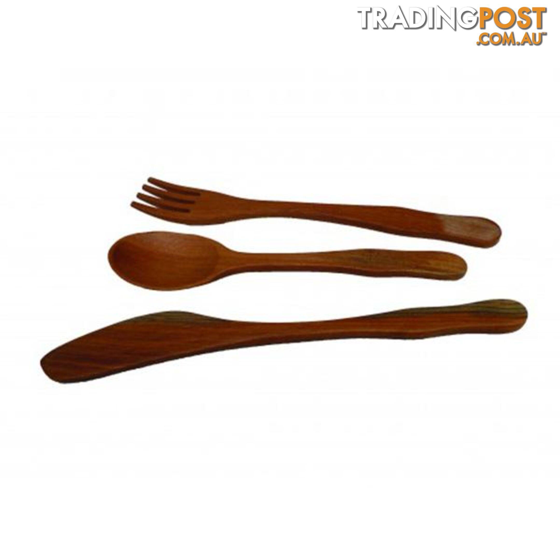 Toddler Wooden Utensil Set - Qtoys - 8936074268003