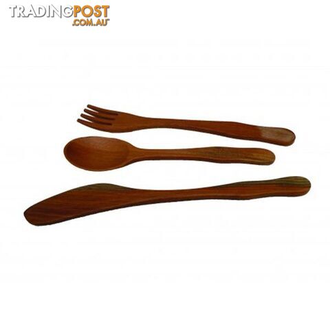 Toddler Wooden Utensil Set - Qtoys - 8936074268003