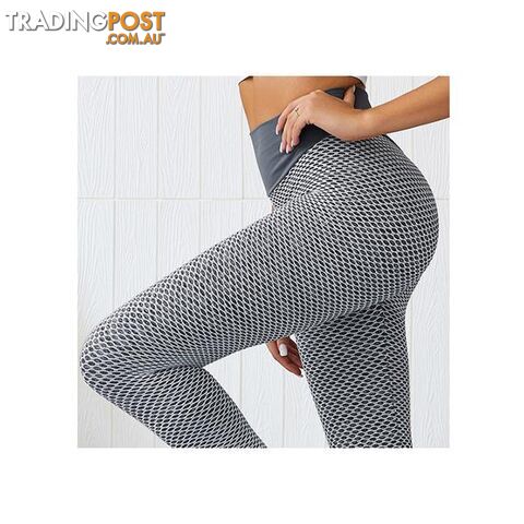 Mesh Knitting Yoga Pants High Waist Gym - Unbranded - 787976605544