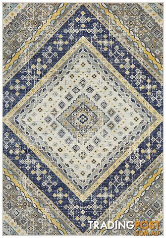 Babylon Diamond Navy Rug - Unbranded - 9375321874441