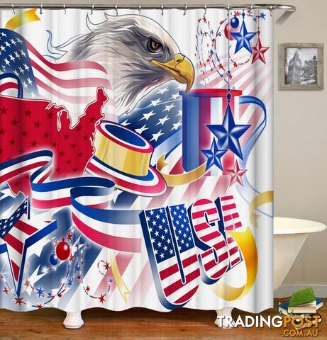 American Celebration Shower Curtain - Curtain - 7427045915503