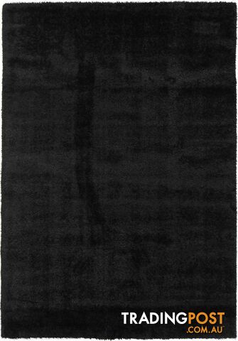 Puffy Soft Shag Black Rug - Unbranded - 7427046303910