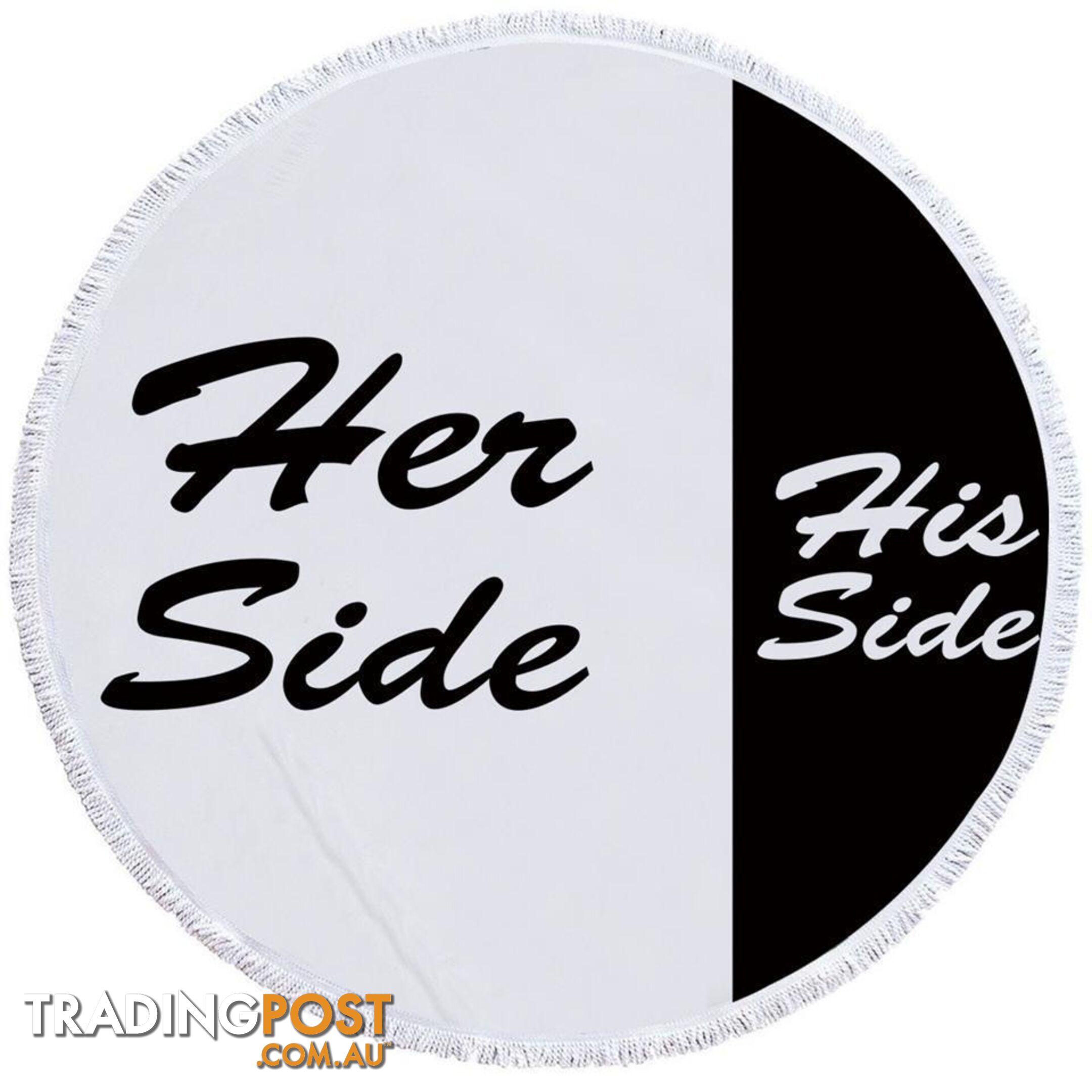 His Side Her Side Beach Towel - Towel - 7427046326094