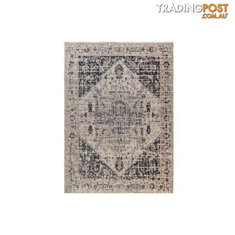 Antique Mood Black Polypropylene Rug - Unbranded - 9476062083076