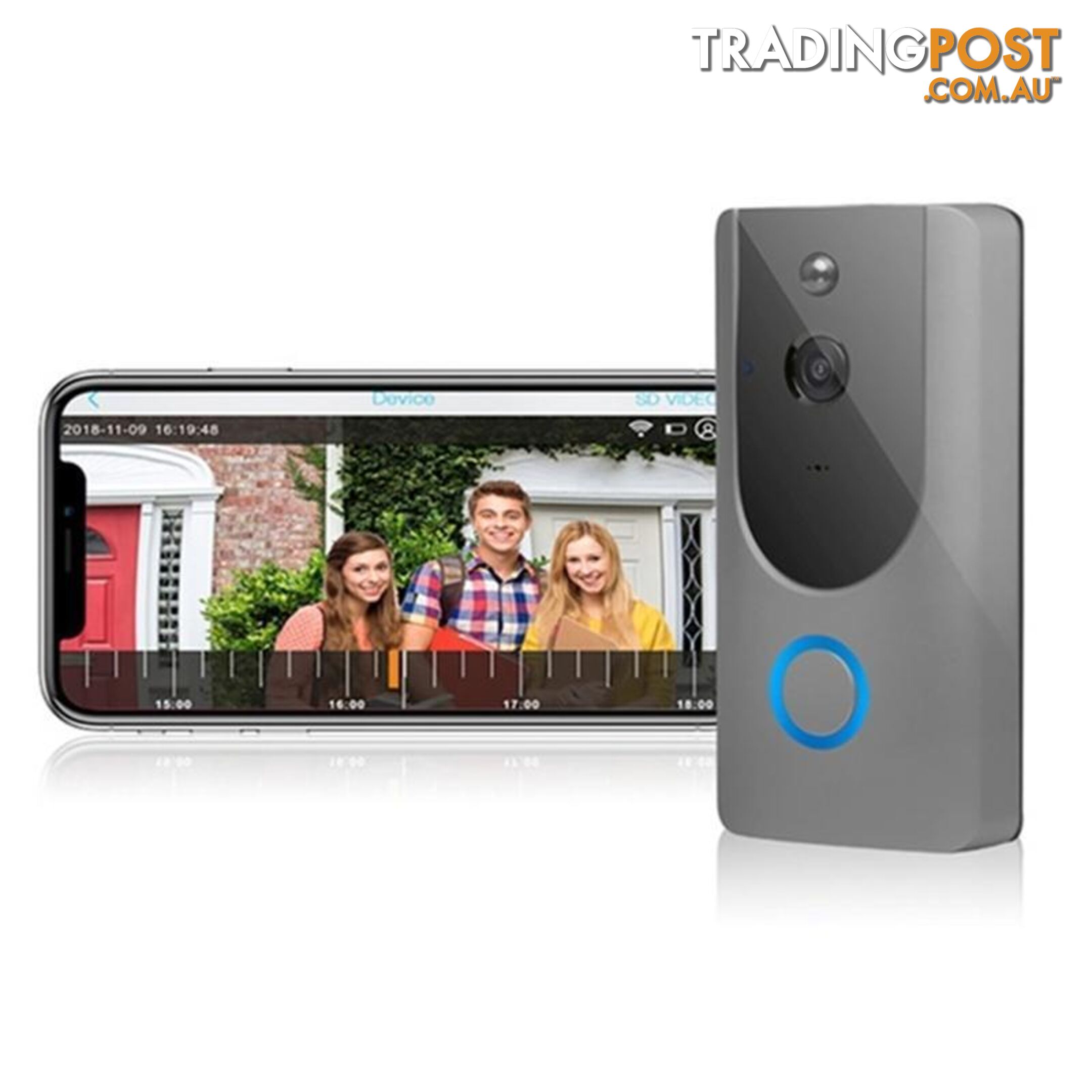 HD Wifi Smart Doorbell - Unbranded - 7427046363143