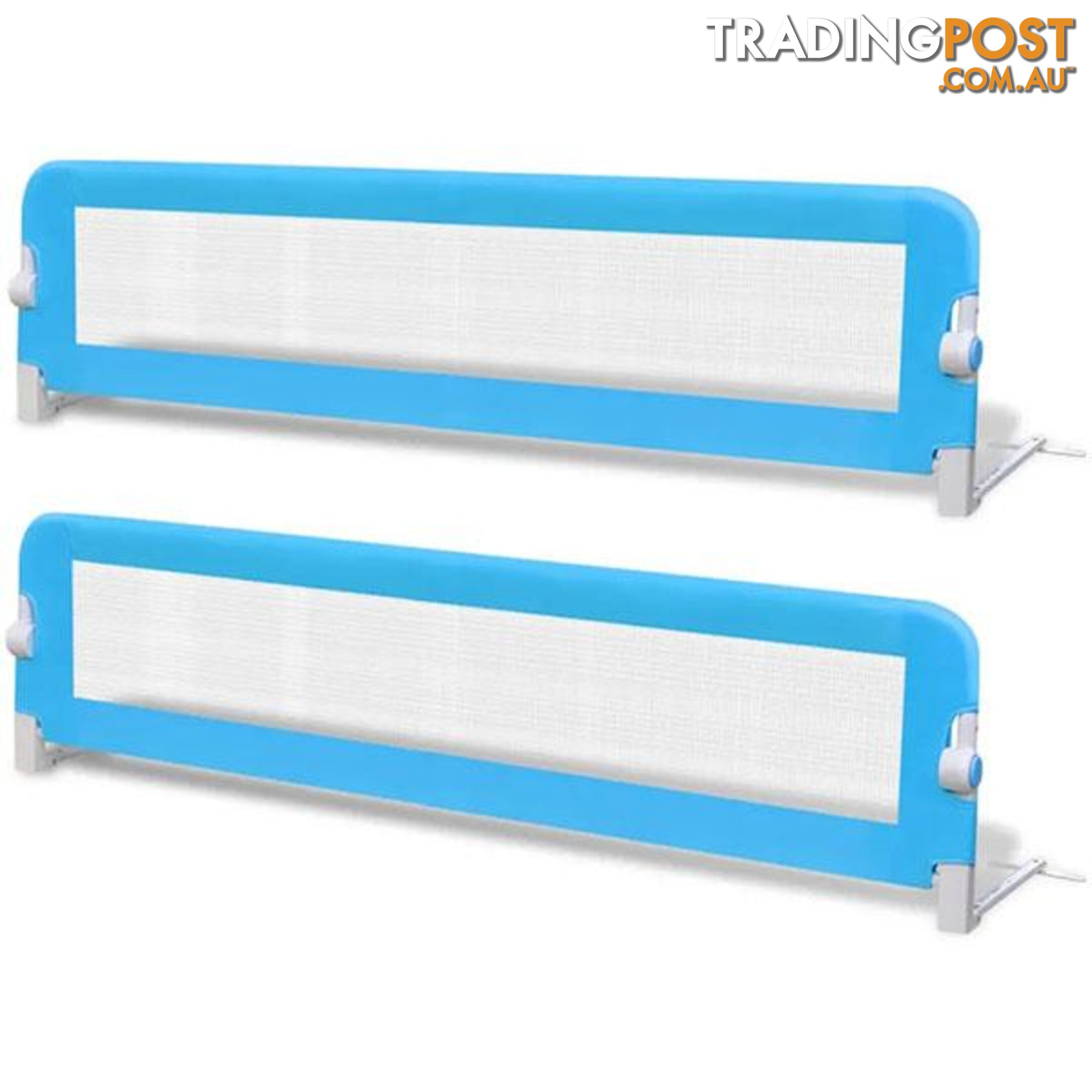 2 Pieces Blue Toddler Safety Bed Rail 150x42cm - Unbranded - 9476062107765