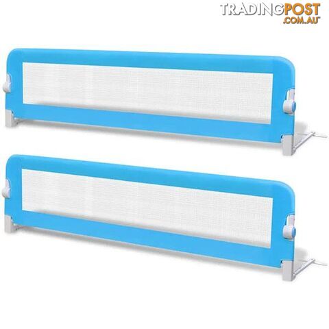 2 Pieces Blue Toddler Safety Bed Rail 150x42cm - Unbranded - 9476062107765