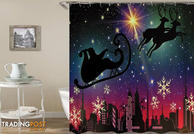 Modern Christmas Shower Curtain - Curtain - 7427046021661