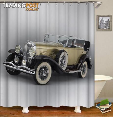 Classic Convertible Car Shower Curtain - Curtain - 7427045910683