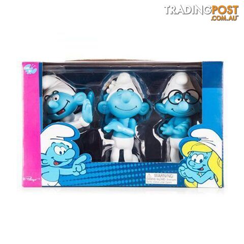 Smurfs 12cm Figurine - Vanity, Baby and Brainy - Smurf - 4326500383266