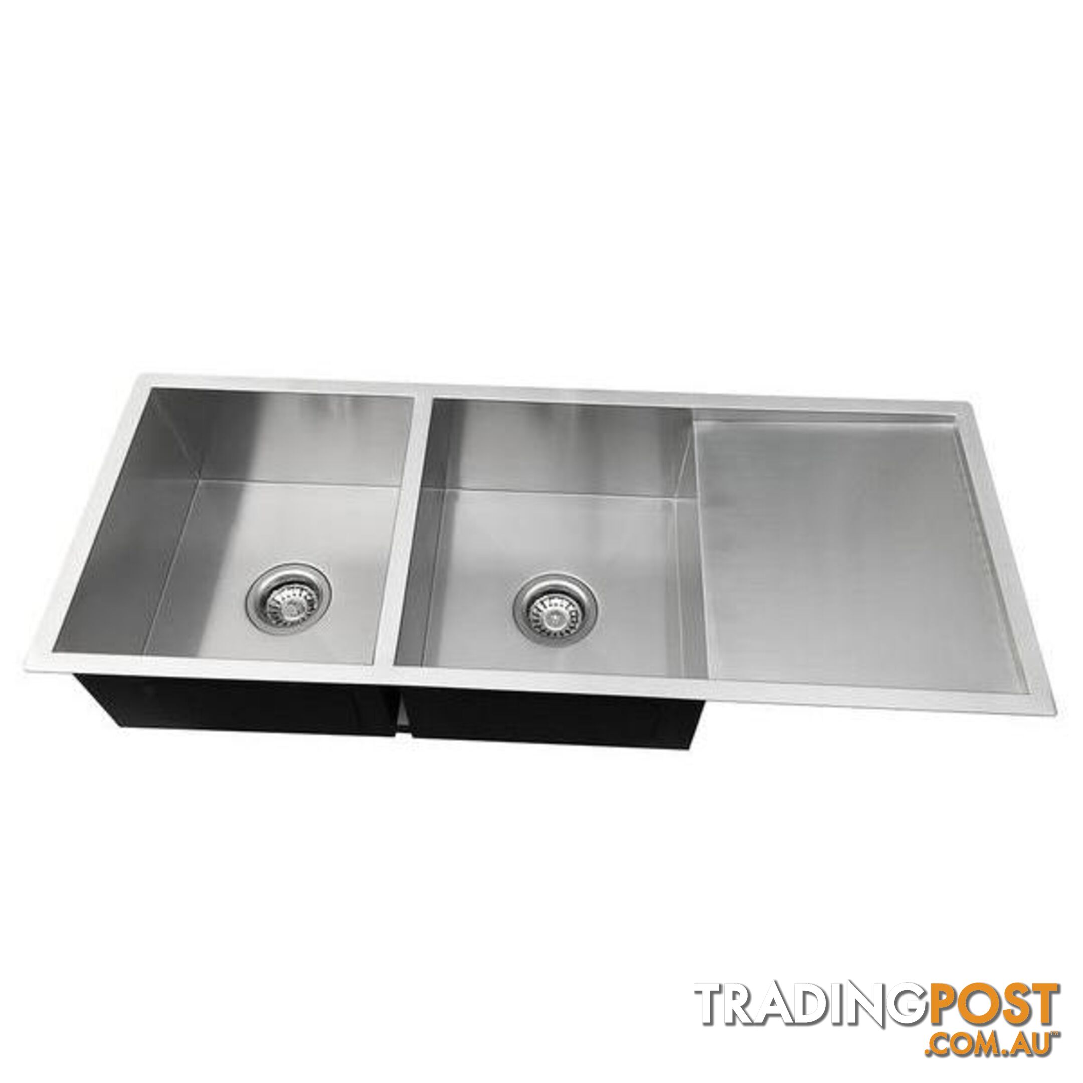 304 Stainless Steel Sink 1114 x 450mm Combo - Unbranded - 4631572392192