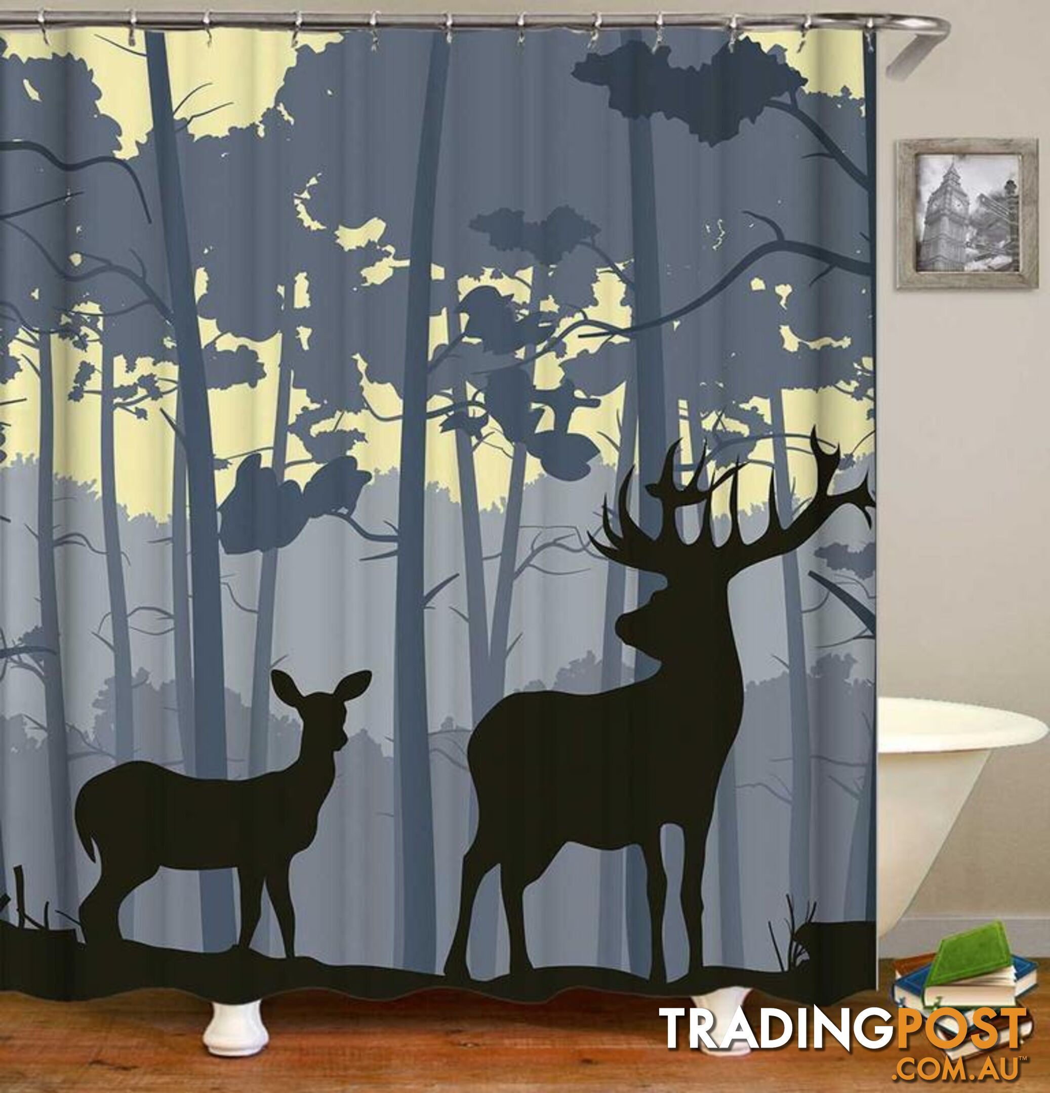 Deer Shower Curtain - Curtain - 7427046130387