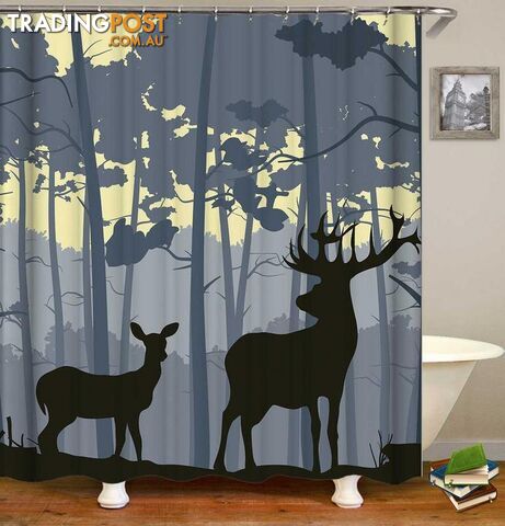 Deer Shower Curtain - Curtain - 7427046130387