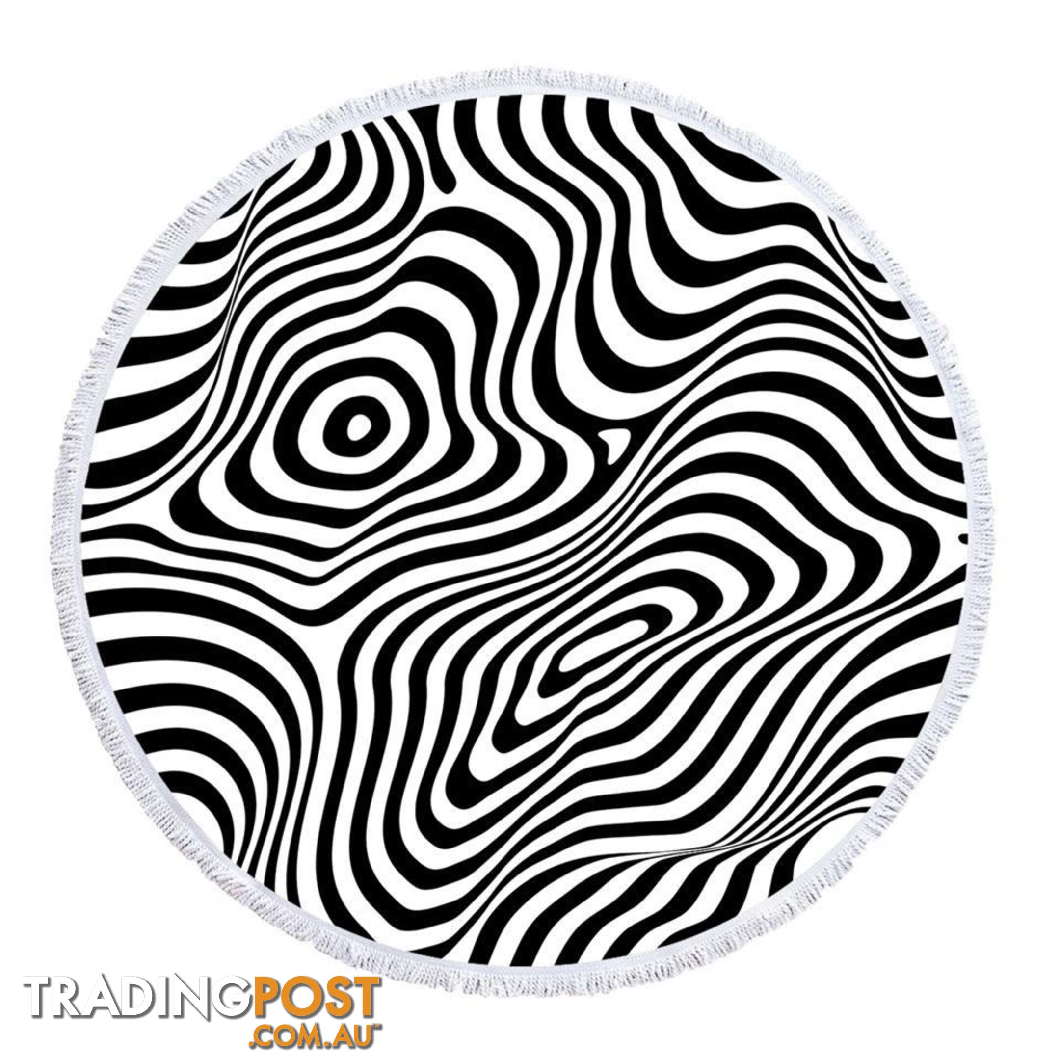 Zebra Illusion Beach Towel - Towel - 7427046341653