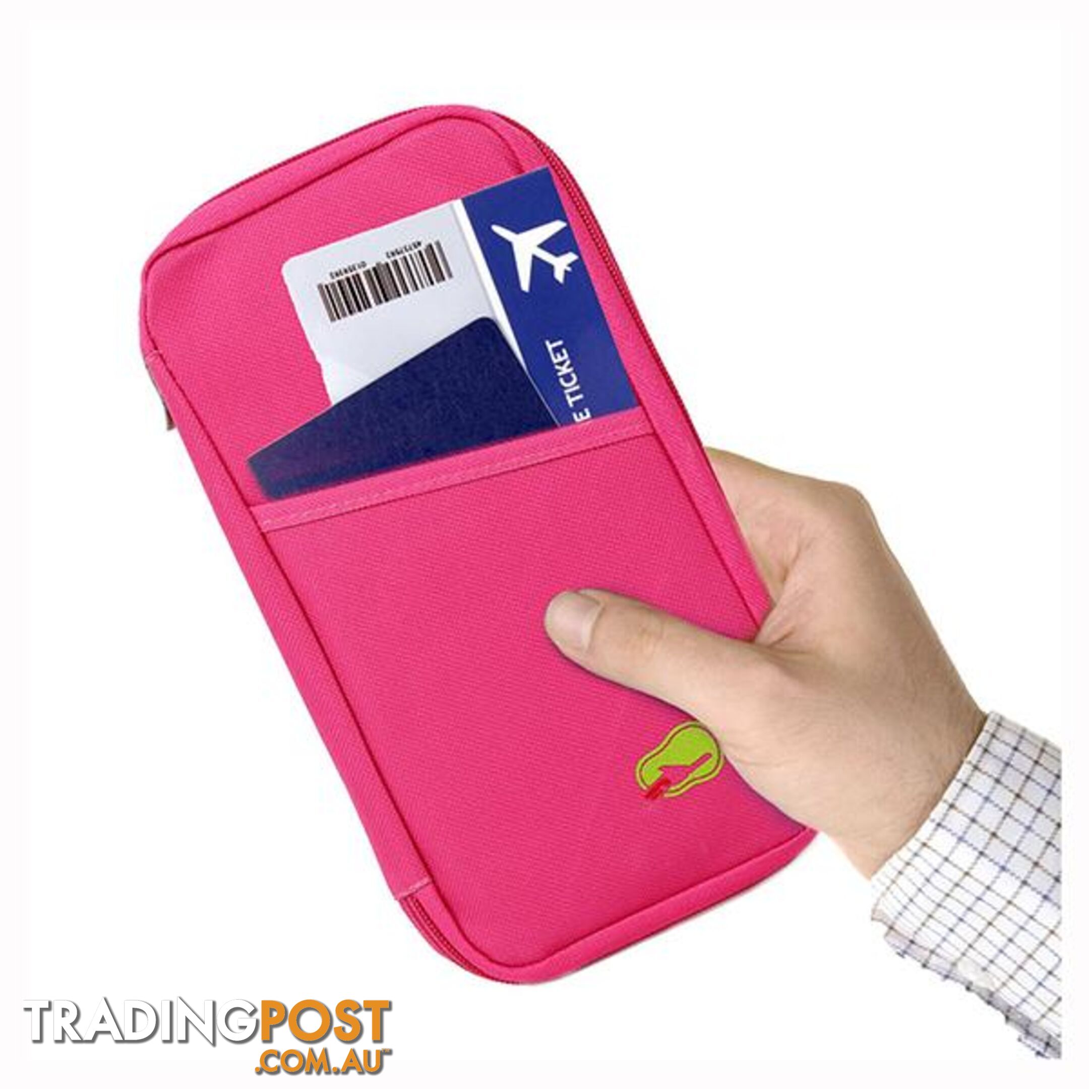 Passport and Travel Document Holder Pink - Bag Organizers - 7427046193375