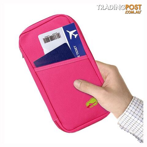Passport and Travel Document Holder Pink - Bag Organizers - 7427046193375