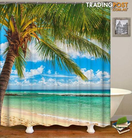 Sunny Beach Day Shower Curtain - Curtain - 7427046080682