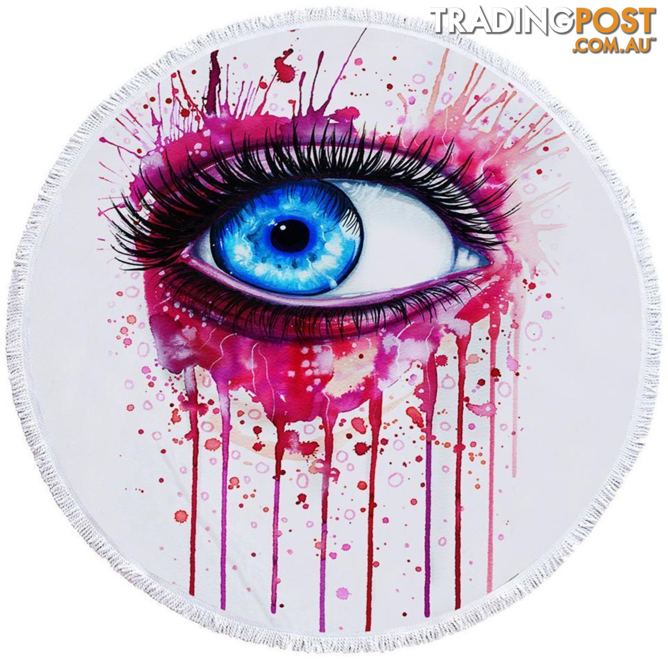 Art Painting Eye Beach Towel - Towel - 7427046320160